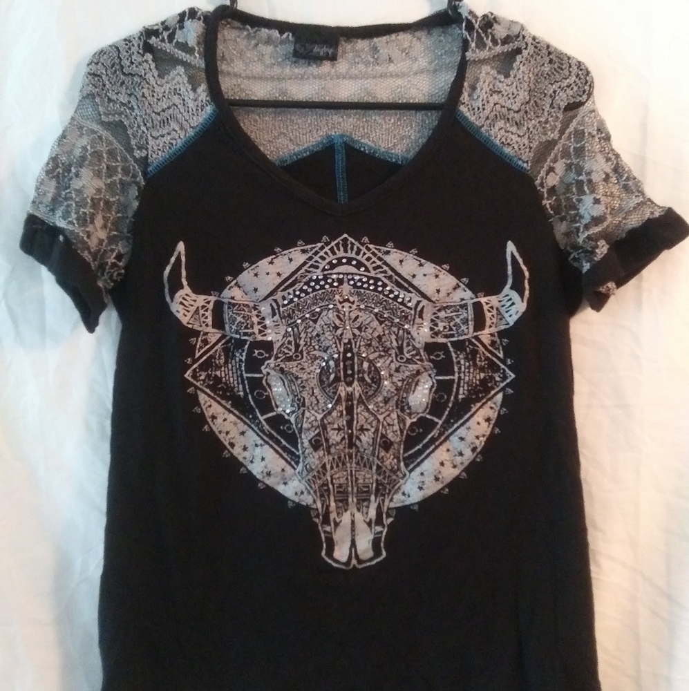 Daytrip cow skull t-shirt
